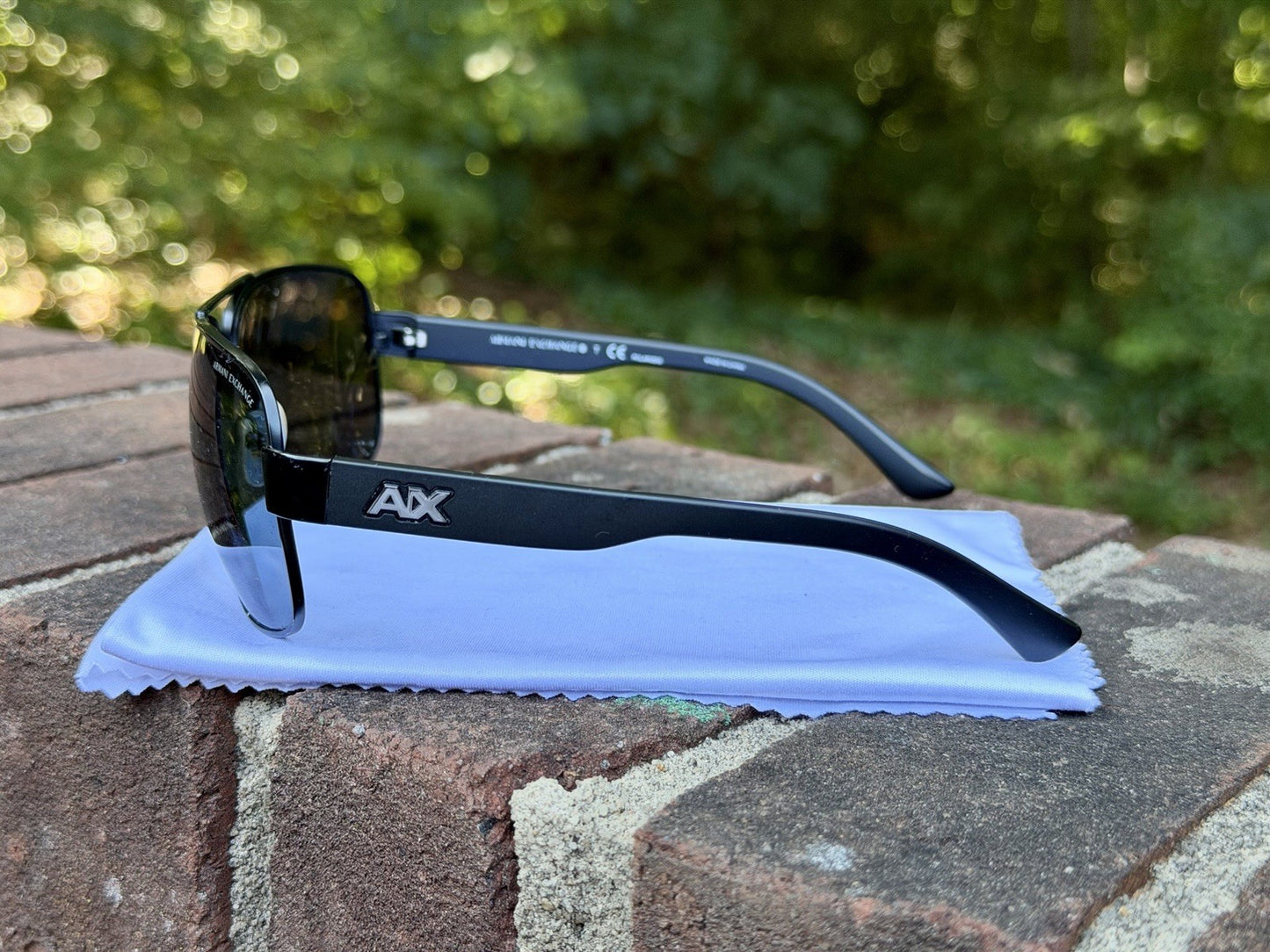 Armani Exchange AX2012S 606381 Matte Black Aviator Polarized Sunglasses 62mm