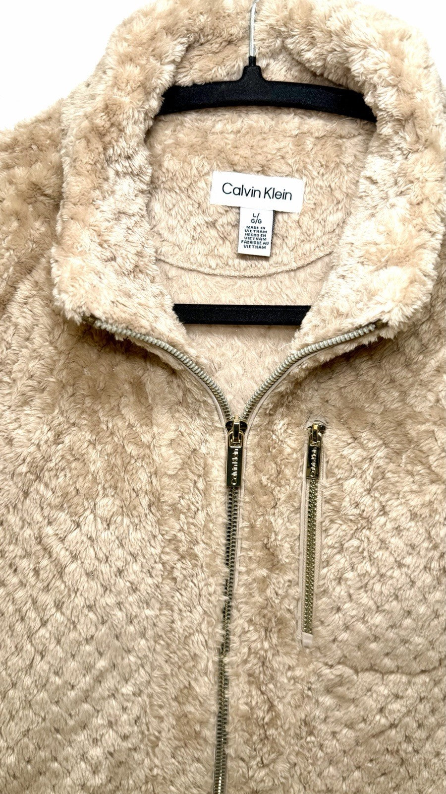 Calvin Klein Women's Faux Fur Vest Brown Size Medium (Worn Once!!!)
