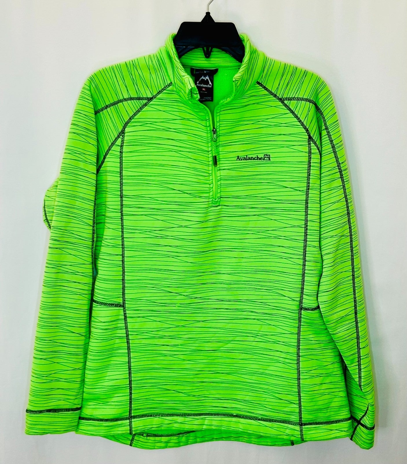 Avalanche Zero Restrict Womens Long Sleeve 1/4 Zip Pullover Fleece Lined Size XL