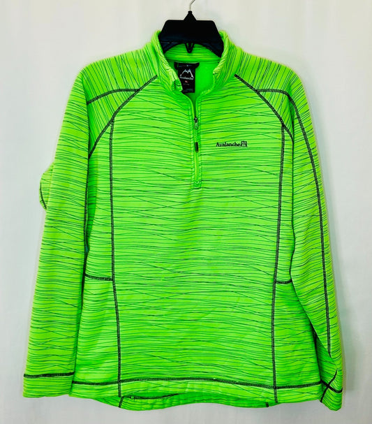 Avalanche Zero Restrict Womens Long Sleeve 1/4 Zip Pullover Fleece Lined Size XL