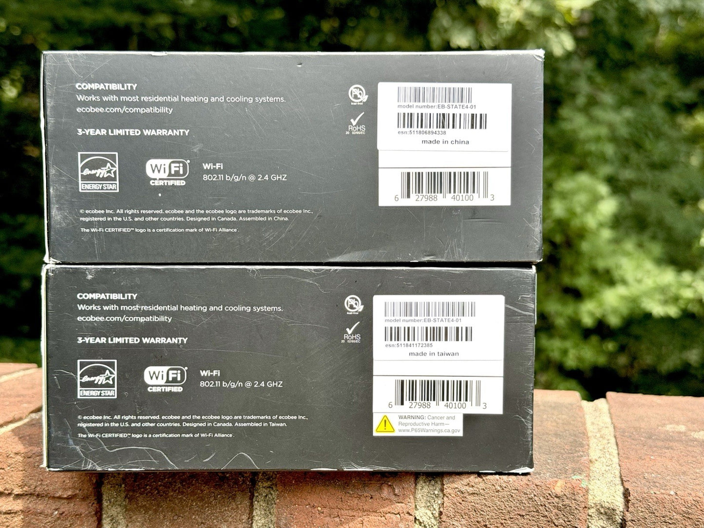 X2 Ecobee 4 Smart Thermostat with Built-in Alexa EB-STATE4-01 & Room Sensor