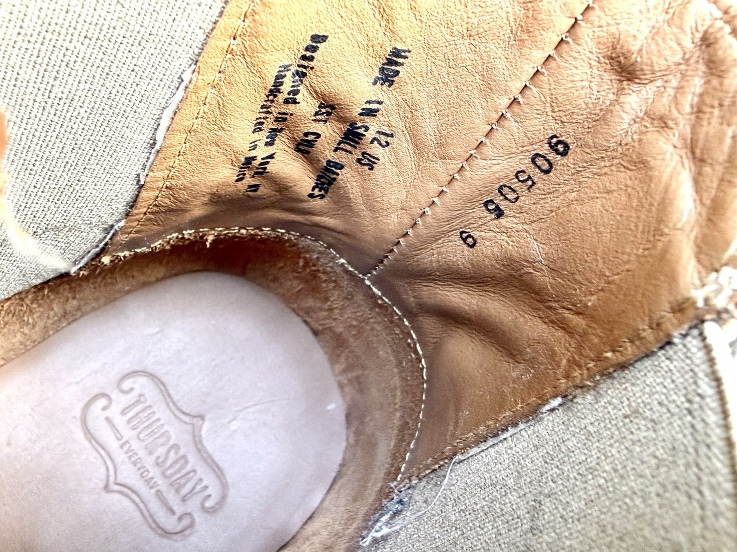 Thursday Boot Co Cavalier Chelsea Boots Sandstone Suede Men's Size 12 SSTCVLR