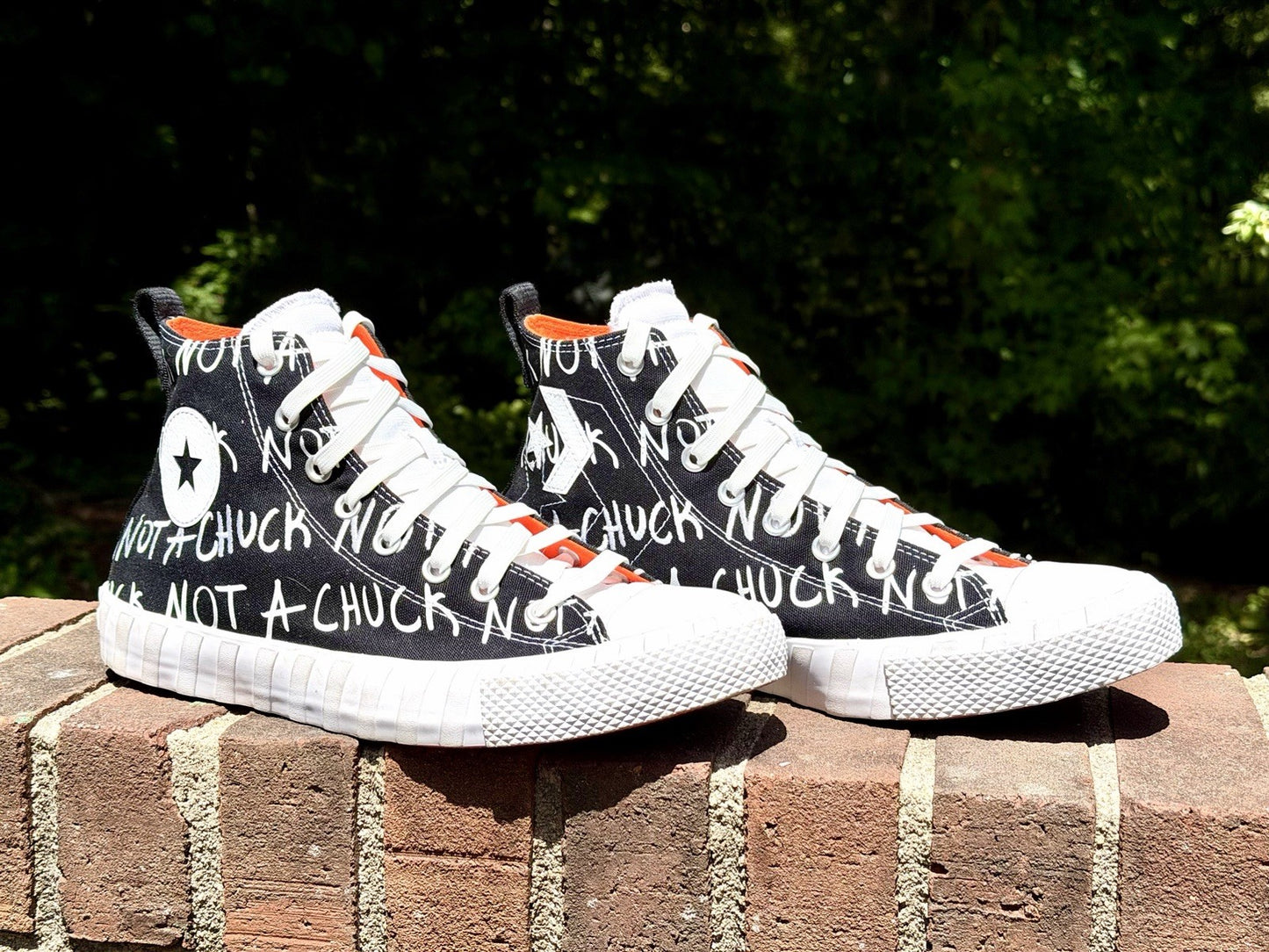 Converse UNT1TL3D Hi High Top NOT A CHUCK Black Orange Men’s Size 11 166502C