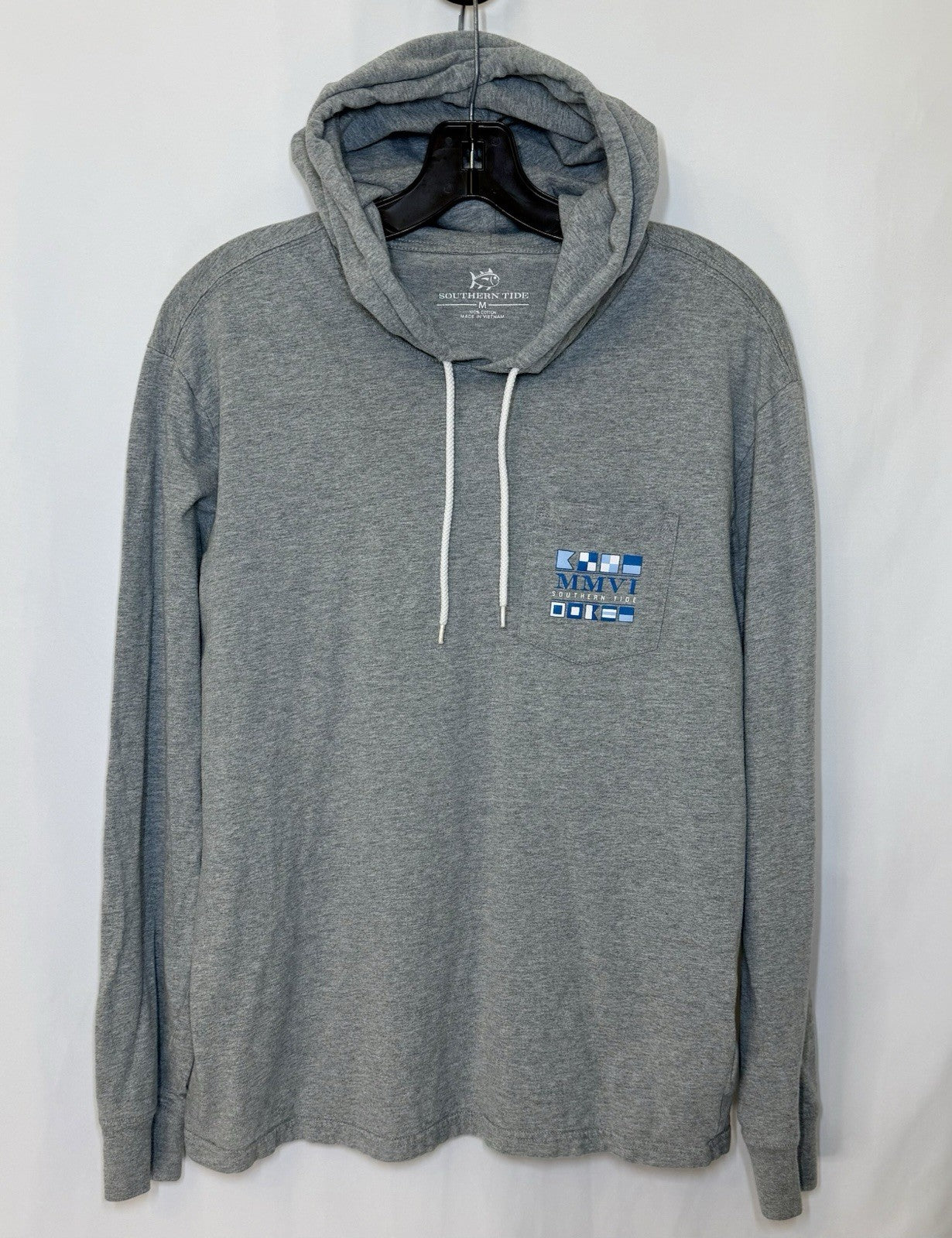 Southern Tide Hoodie Men’s Medium Pullover Sweatshirt MMVI Graphic Design