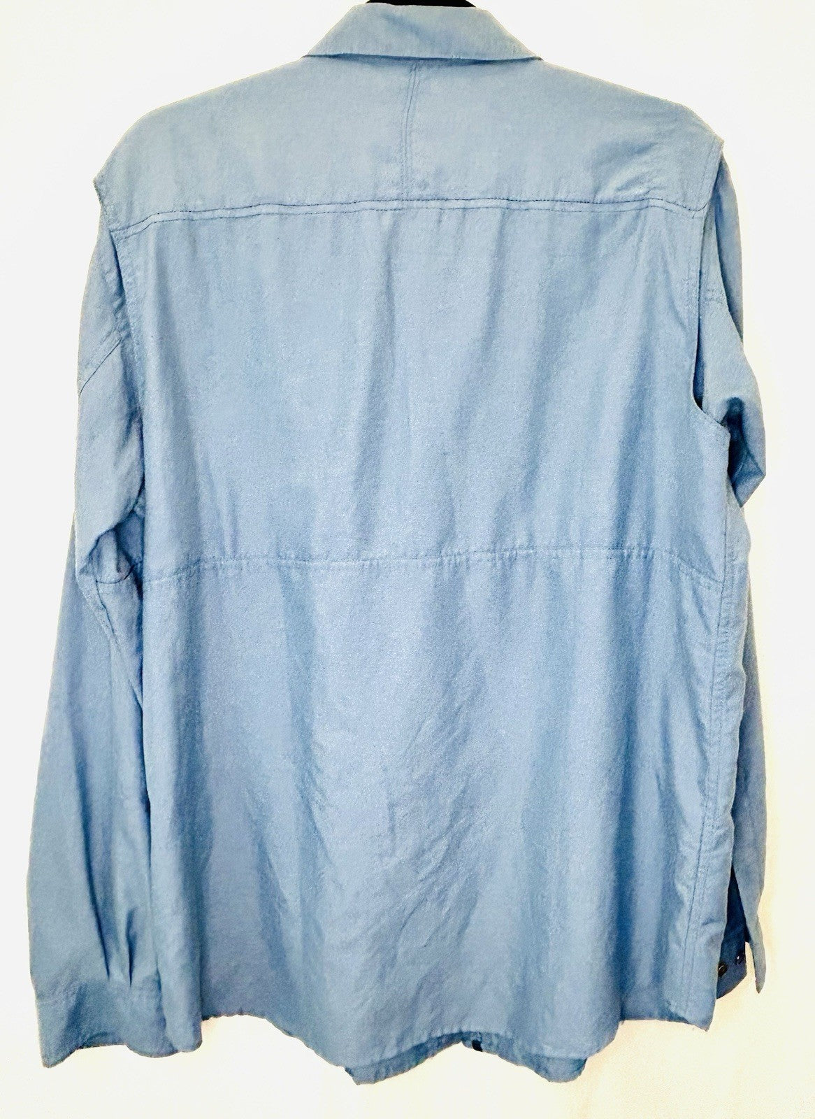 Columbia Men`s Pilsner Peak Ii Long Sleeve Shirt Large Grey Ash