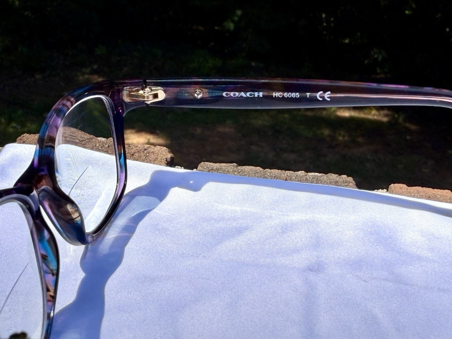 Coach HC6065 5288 Confetti Purple Women's Glasses Frame 49-17-135 Rx-Able