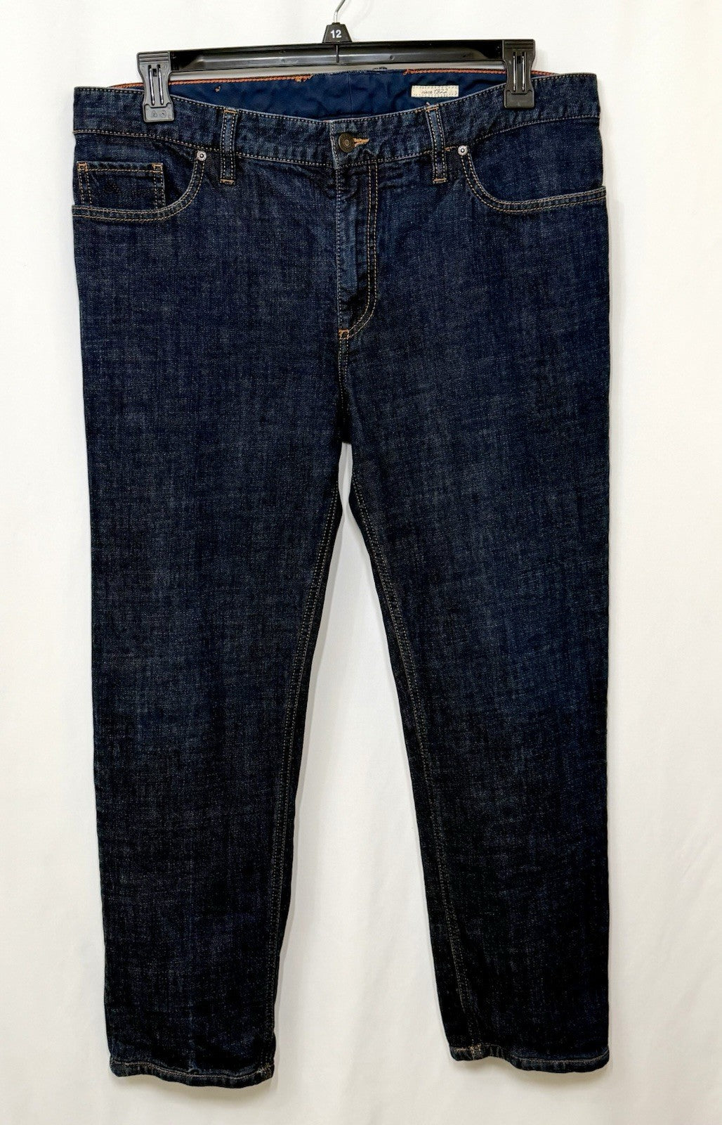 Alberto Pipe Regular Slim Fit Denim Blue Dark Wash 38x30 (Tag 38x34) $245 Retail