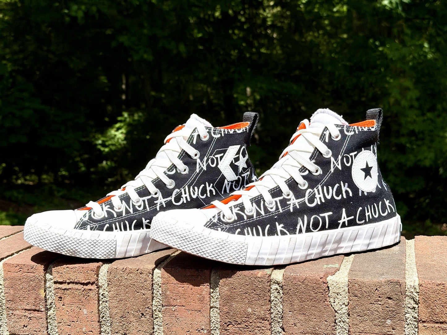 Converse UNT1TL3D Hi High Top NOT A CHUCK Black Orange Men’s Size 11 166502C