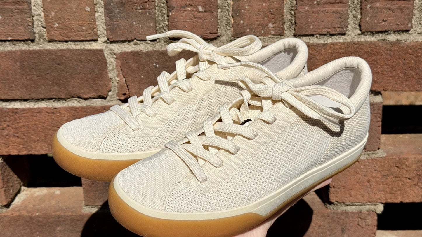 Rothy’s The Lace Up Blonde Sneakers Women's Size 7