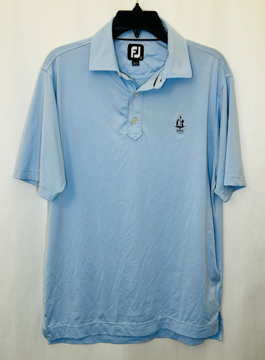 FJ Footjoy Men’s Light Blue Performance Golf Polo / 1984 Edition / Size Small