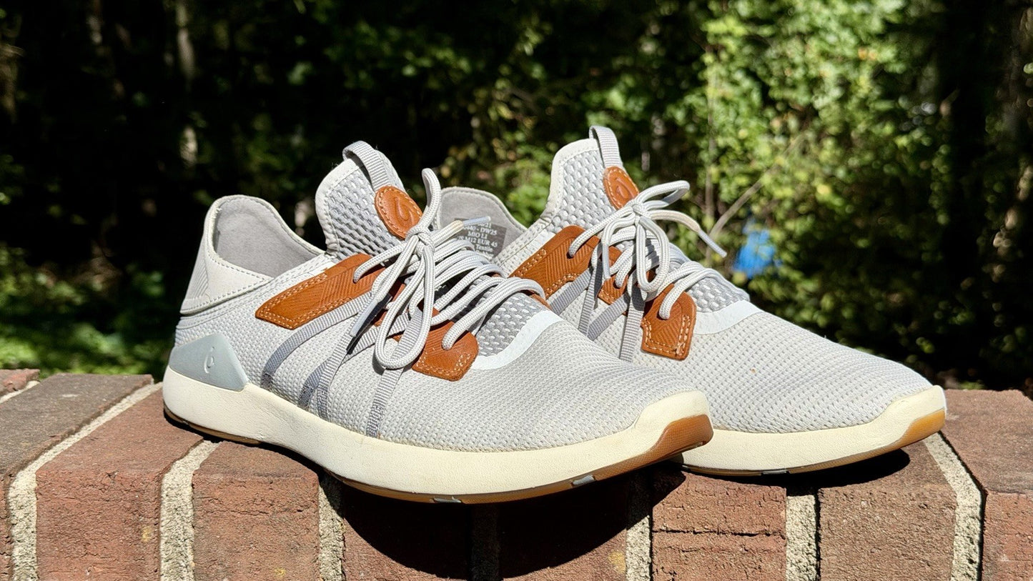 Olukai Mio Li Convertible Mesh Sneaker - Mist Grey/Poi - Men’s 12 - Retail $130