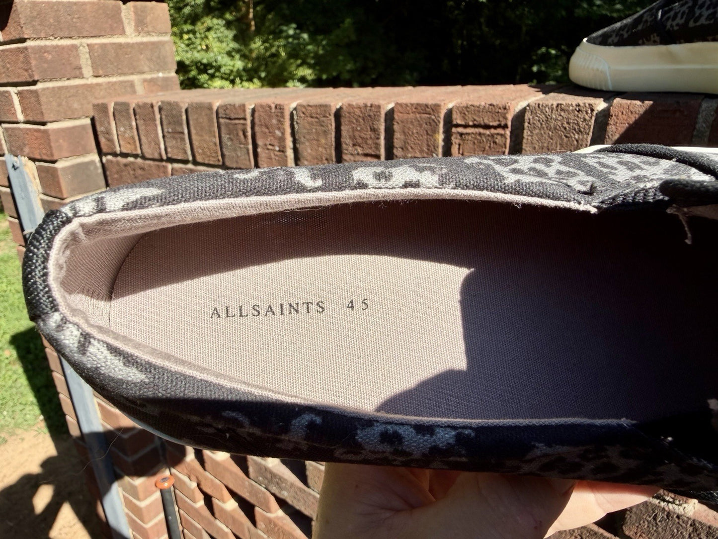 Allsaints London Spitalfields Slip On Cube Low Top Sneakers Men's 12 US 45 EU