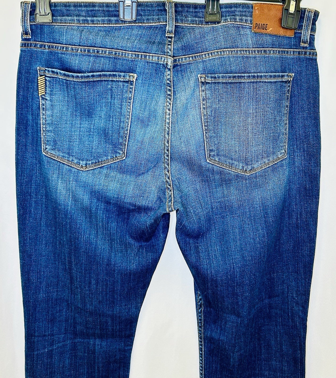 Paige Federal Jeans Men’s Size 36 Blue Straight Leg Denim Dark Wash / $219 New