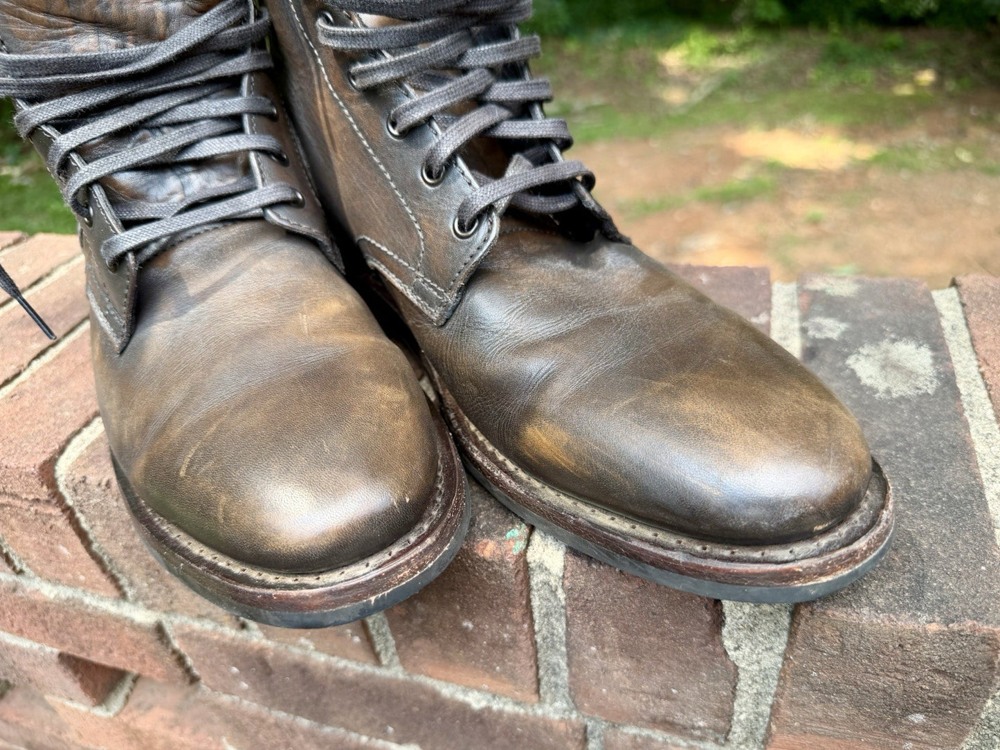 Thursday Boot Co President Anejo Leather Plain Toe Boots Men's Size 10.5 US