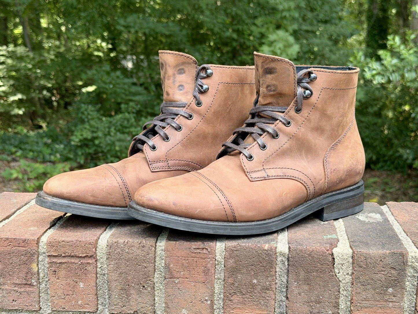 Thursday Boot Co Captain Terracotta Leather Cap Toe Mens Boots Size 11.5