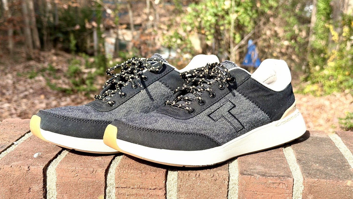 TOMS Heritage Sneakers Women’s 9 Black Canvas Low Top Round Toe Casual Shoes
