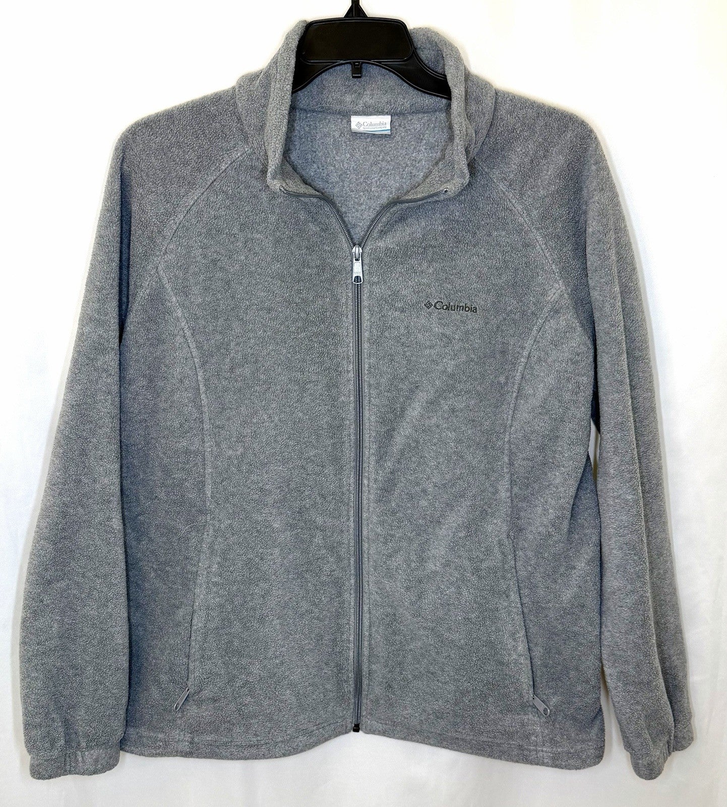 Columbia Fleece Jacket Men's Size 2XL Dark Gray Full Zip Outdoor Zip Pockets