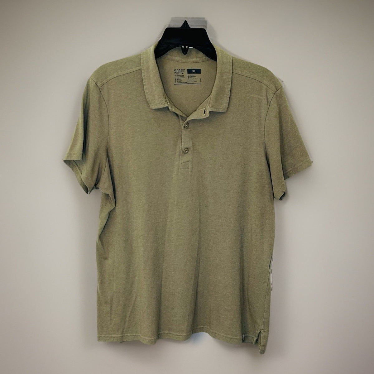 5.11 Tactical Polo Shirt Mens XL Utility Security Military Work Short Sleeve Tan