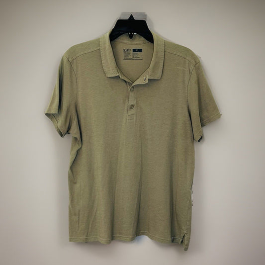 5.11 Tactical Polo Shirt Mens XL Utility Security Military Work Short Sleeve Tan