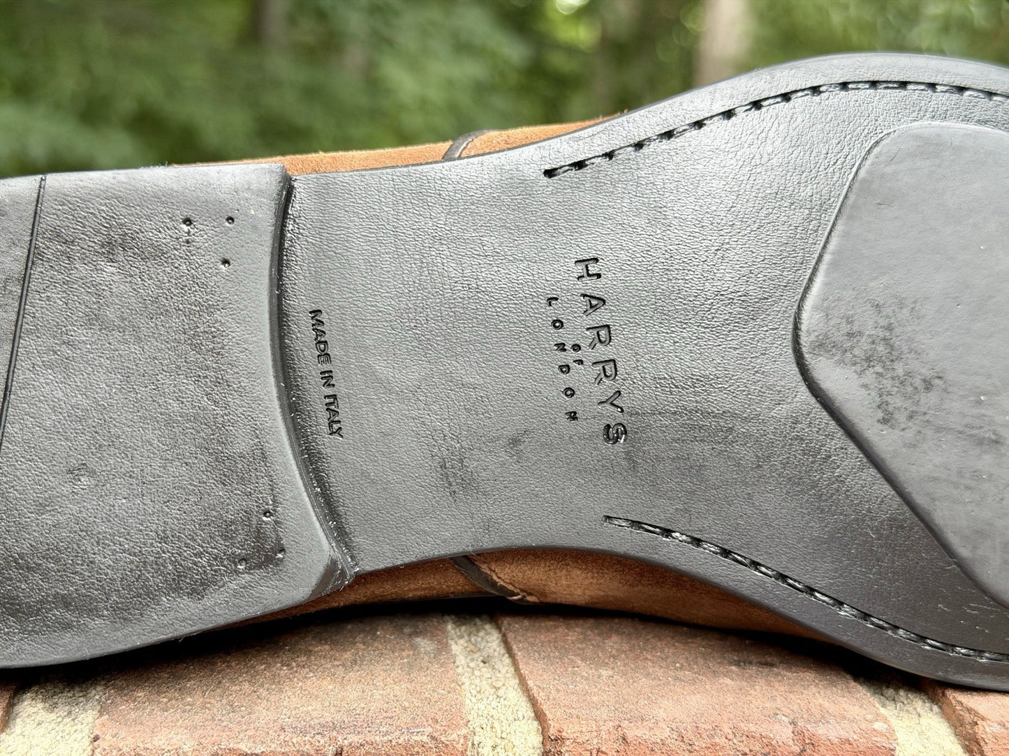 Harrys London Mark Chelsea Boots Suede Brown Men's Size 43 US 10 ($550+ New)