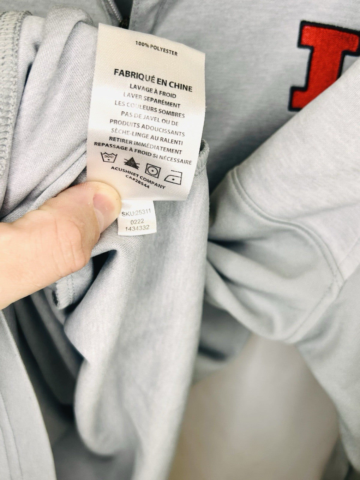 FootJoy Pullover Mens XL Gray Lightweight 1/4 Zip Performance Golf Pullover | Il