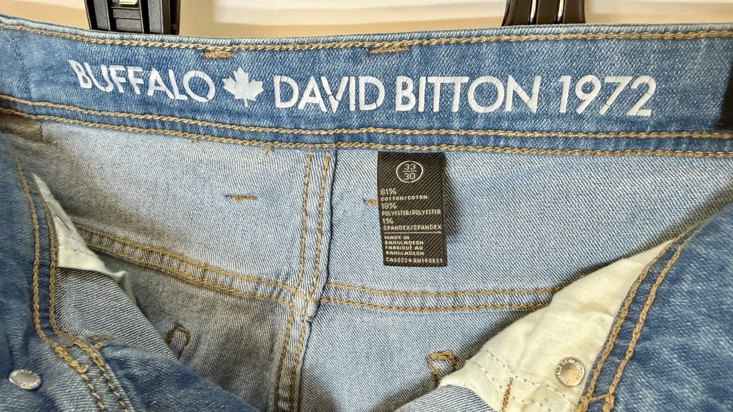 Buffalo David Bitton Men’s Slim Straight Stretch Evan-X Size 33x30 Jeans/Denim