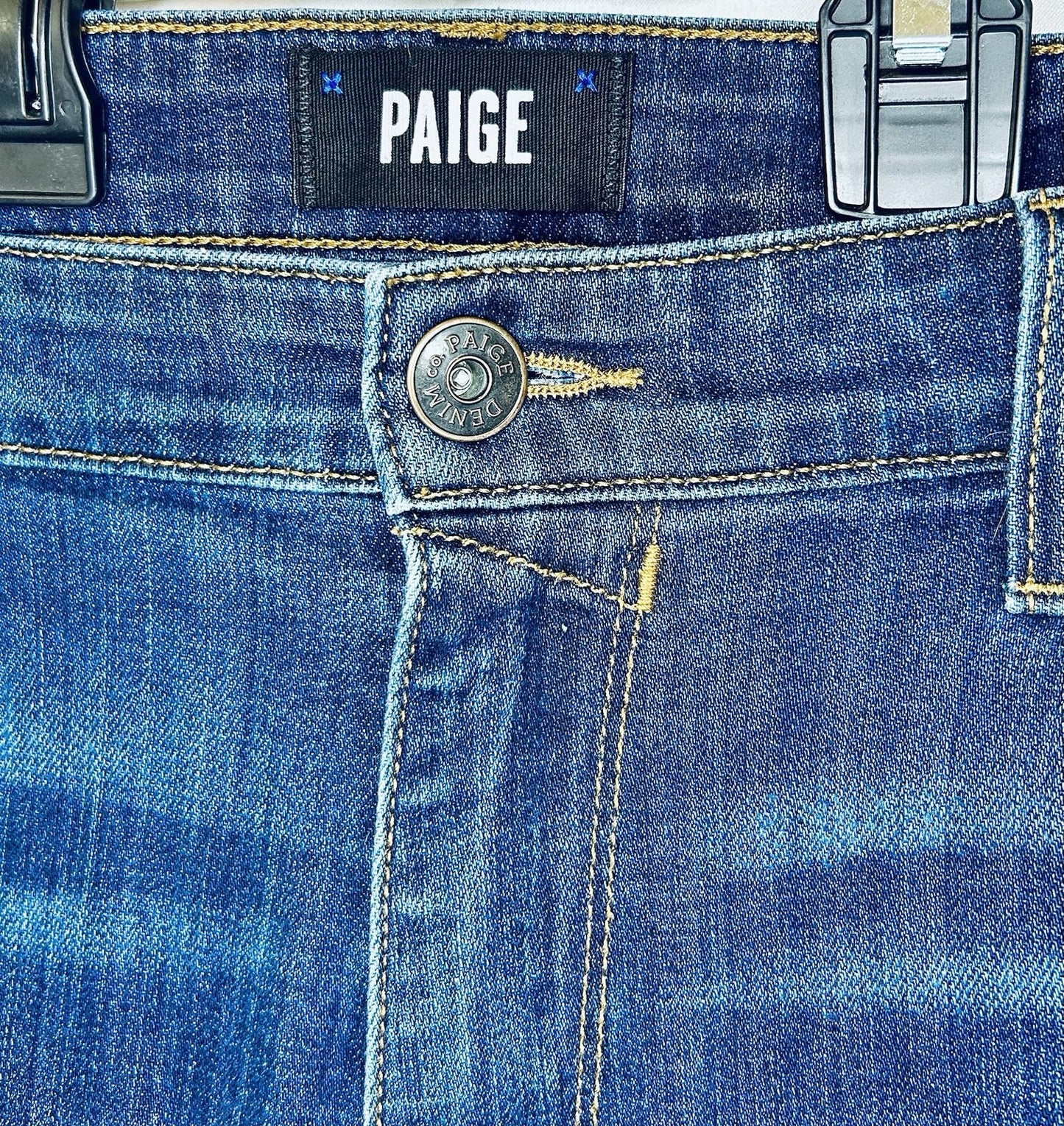 Paige Federal Jeans Men’s Size 36 Blue Straight Leg Denim Dark Wash / $219 New