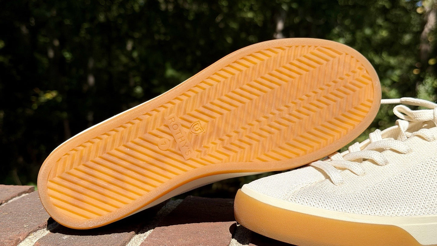 Rothy’s The Lace Up Blonde Sneakers Women's Size 7