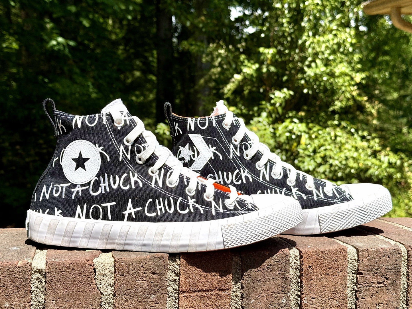 Converse UNT1TL3D Hi High Top NOT A CHUCK Black Orange Men’s Size 11 166502C