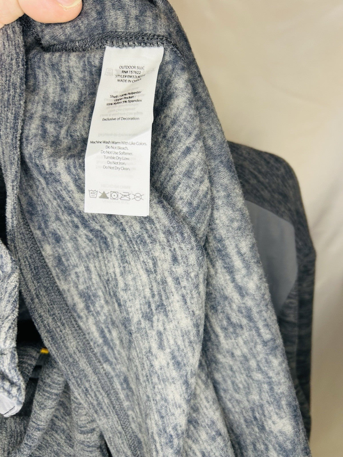 NWT Eddie Bauer First Accent Quarter Zip Jacket Men Cinder Gray M Fleece