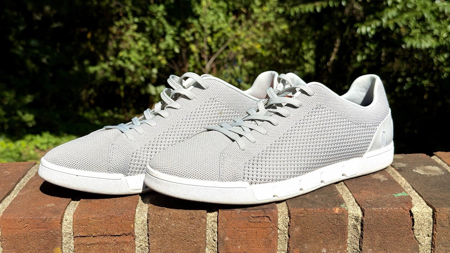 SWIMS Men’s Lightweight Breeze Tennis Sneakers Light Grey/ US 12 / Worn Once!!