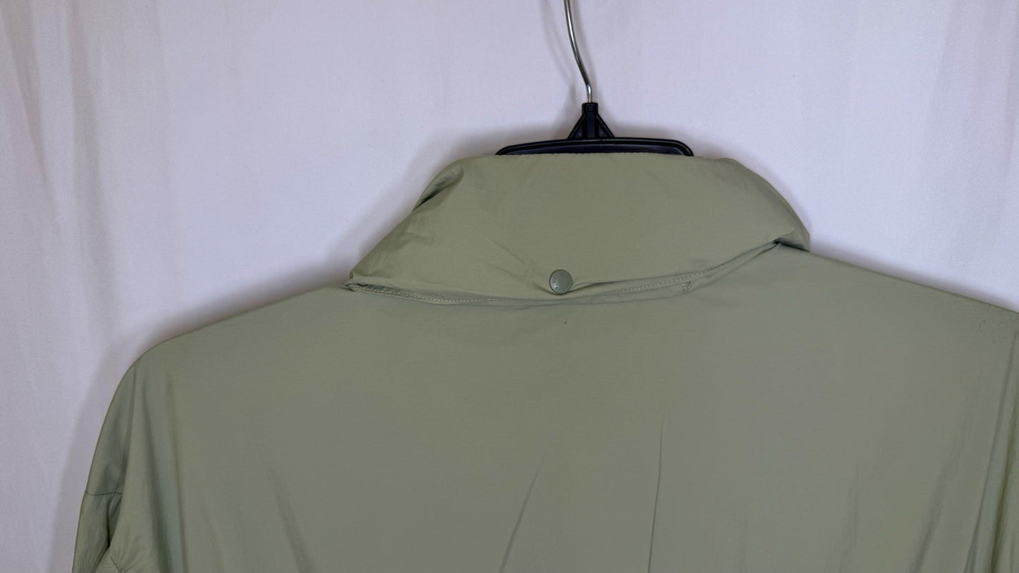 NWT Columbia Women’s Windbreaker Zip-Up Jacket Water Resistant Sage Green Hooded