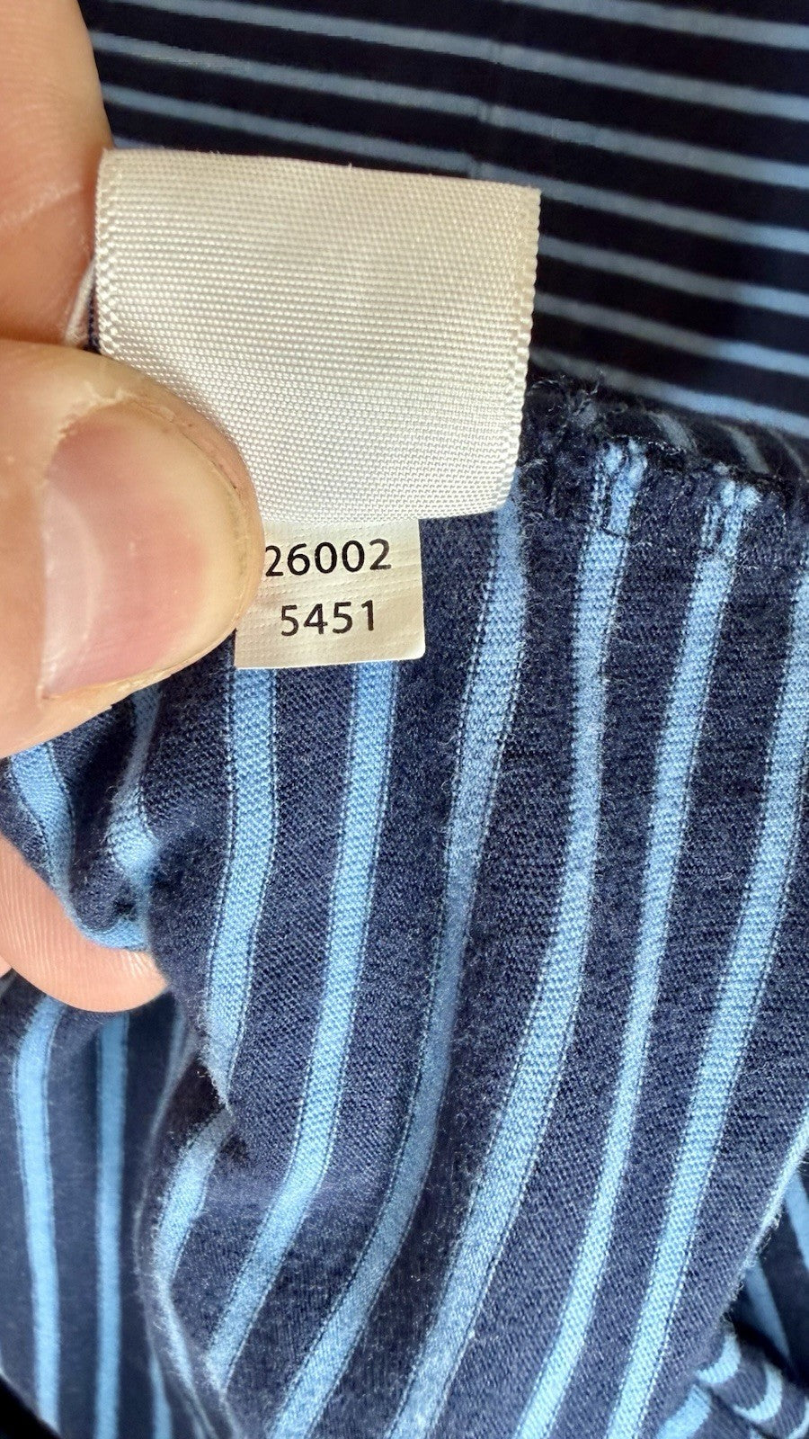 Southern Tide Men’s Stripe Skipjack S/S Tee True Navy Size Large MSRP $44.00