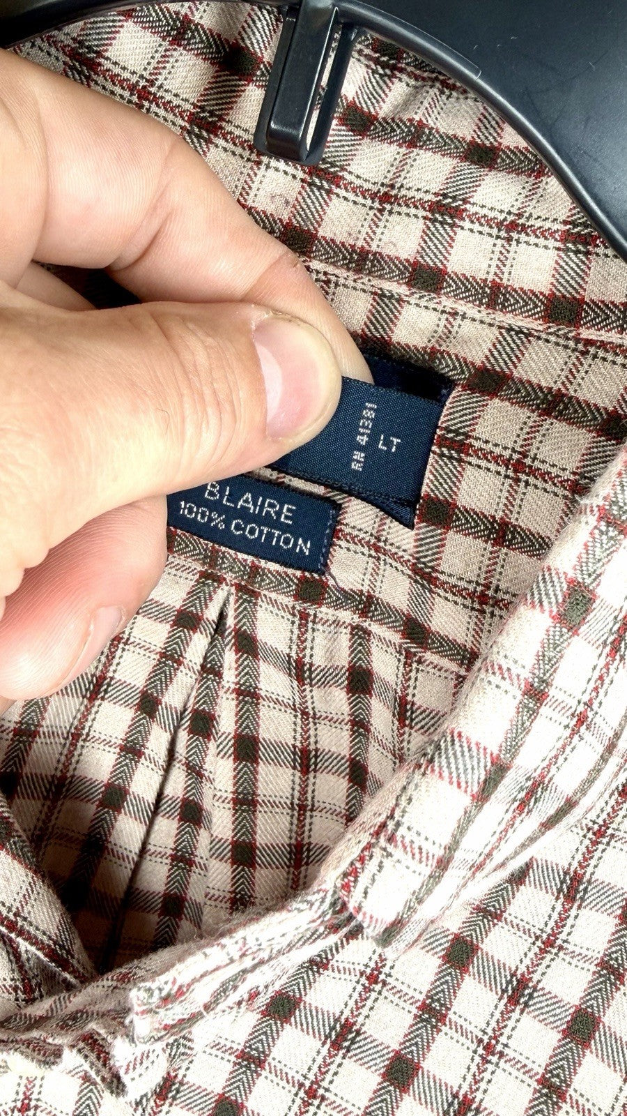 Polo Ralph Lauren Shirt Men Large Button Down Check Shepherds Gingham Blake