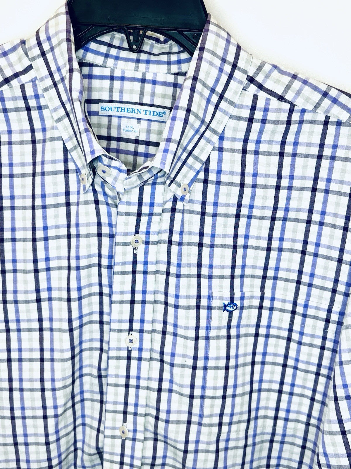 Burkes Beach Plaid Intercoastal Long Sleeve Sport Shirt Men’s XL | New $138