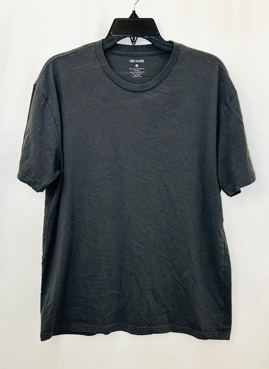 True Classic Mens Short Sleeve Shirt Longer Length Lightweight Cotton