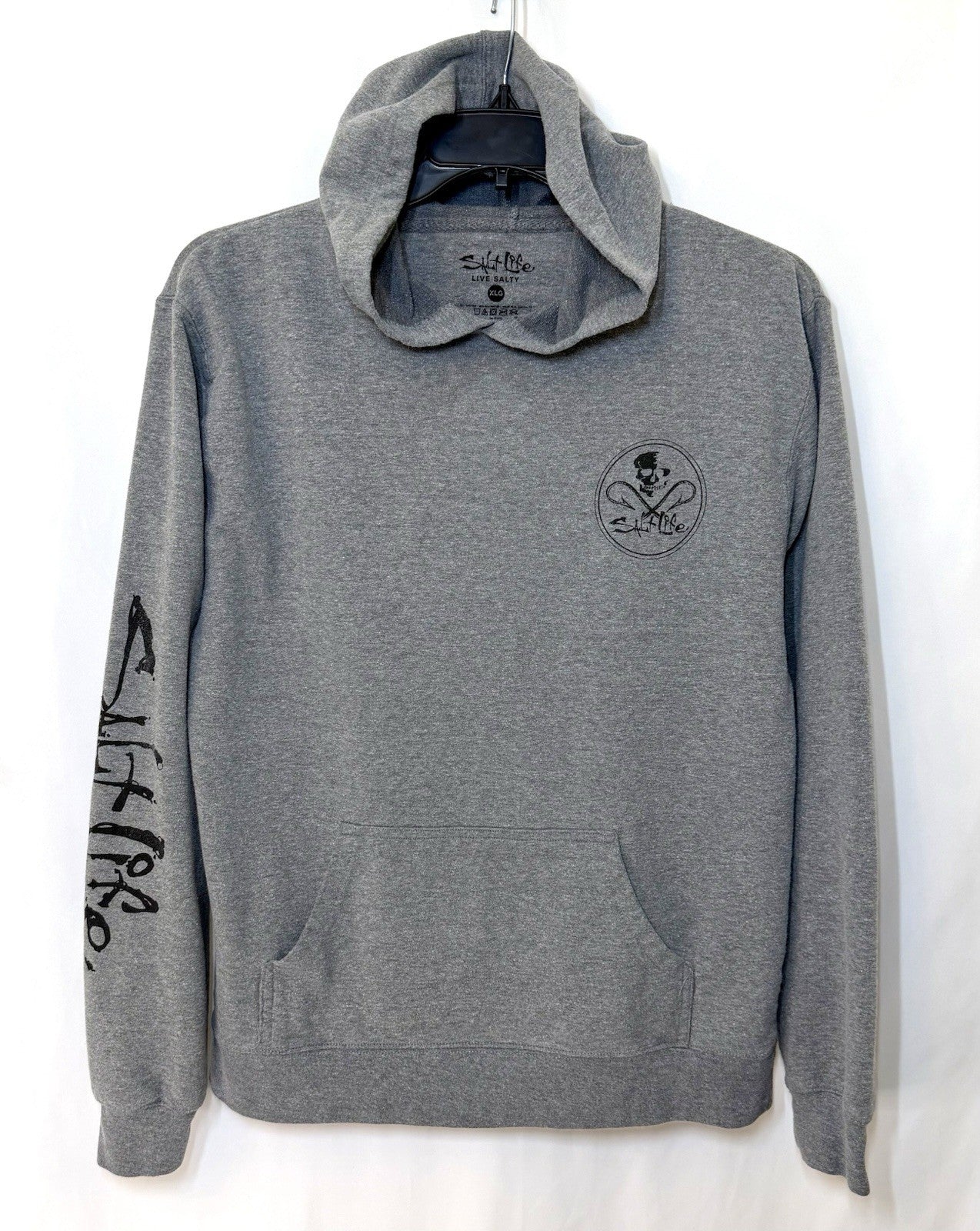 Salt Strong Adults Pullover Hoodie Front Pocket Size XL Lightweight