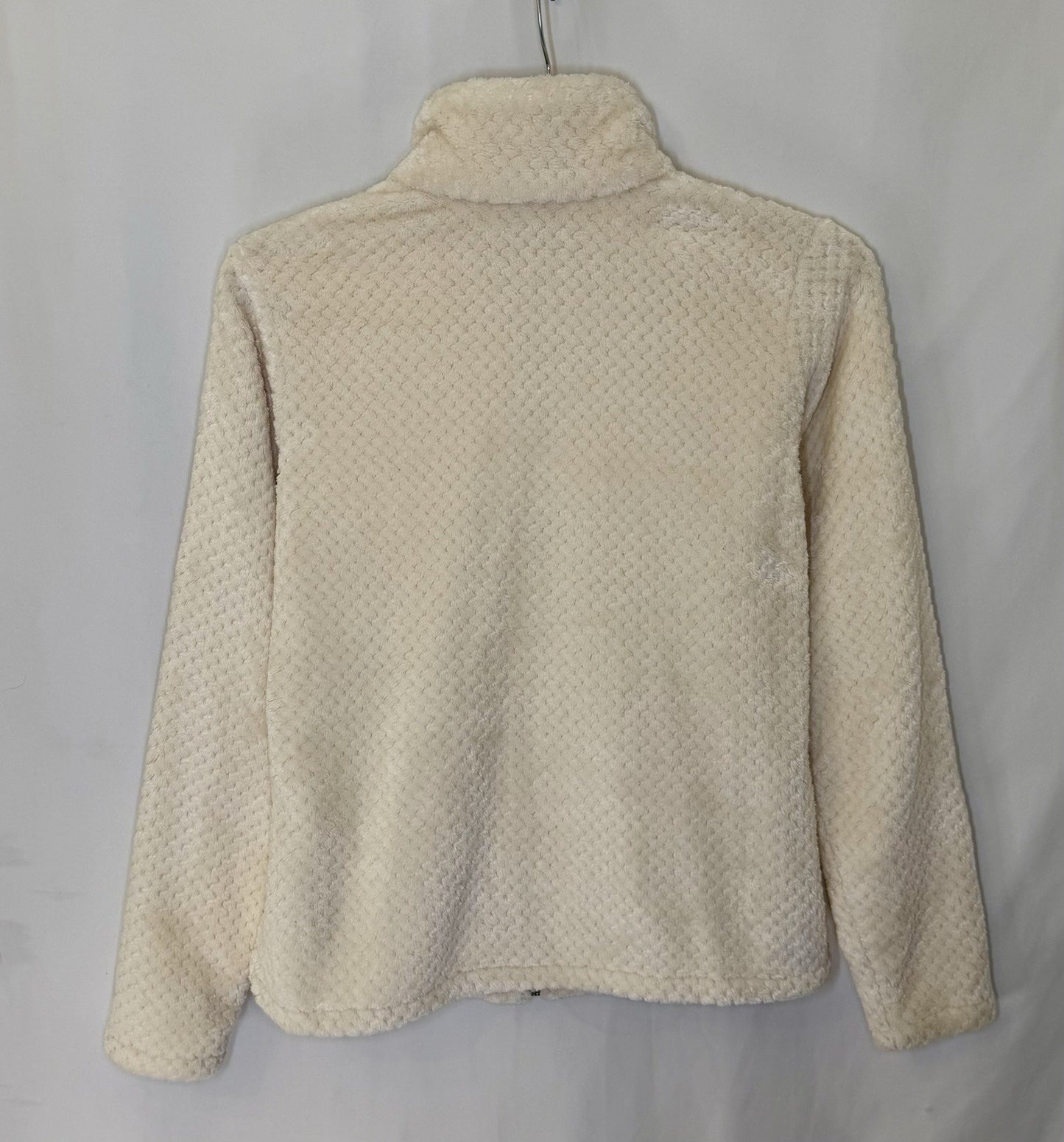 Women's Ivory Cream Soft Columbia Beech Forest Full Zip Fleece Jacket Size M