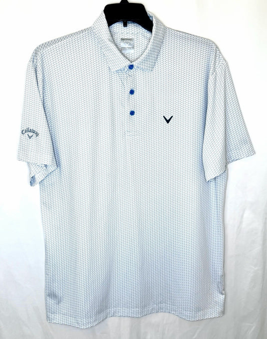 Callaway All Over Birdie Geo Polo Shirt Large