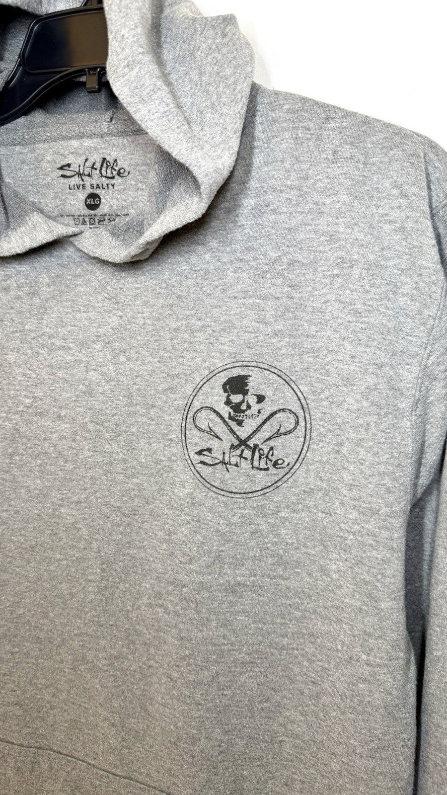 Salt Strong Adults Pullover Hoodie Front Pocket Size XL Lightweight