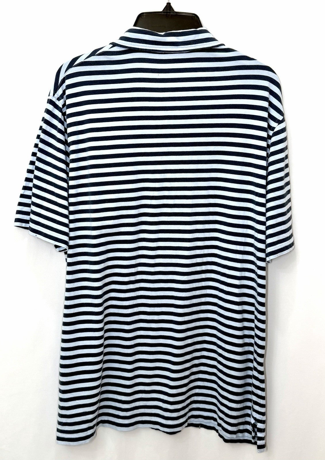 POLO RALPH LAUREN MEN'S SOFT KIND ONE POCKET STRIPED POLO SHIRT SIZE LARGE GREAT