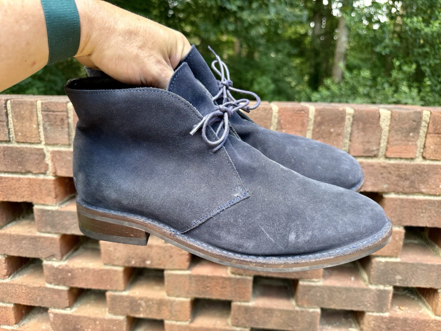 Thursday Boot Co Scout Chukka Boots Midnight Blue Suede Mens Size 11.5 D RARE