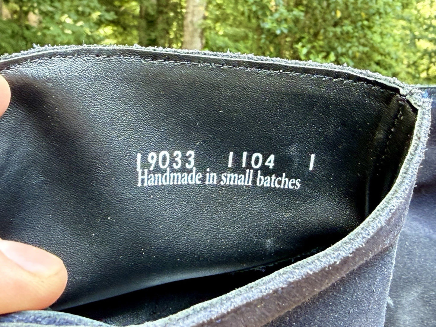 Thursday Boot Co Scout Chukka Boots Midnight Blue Suede Mens Size 11.5 D RARE