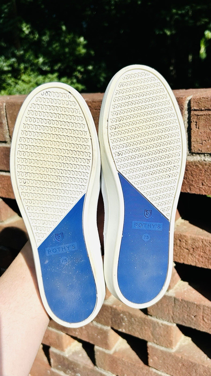Rothys The Original Slip On Sneaker White Women’s Size 7.5 Comfort Shoes