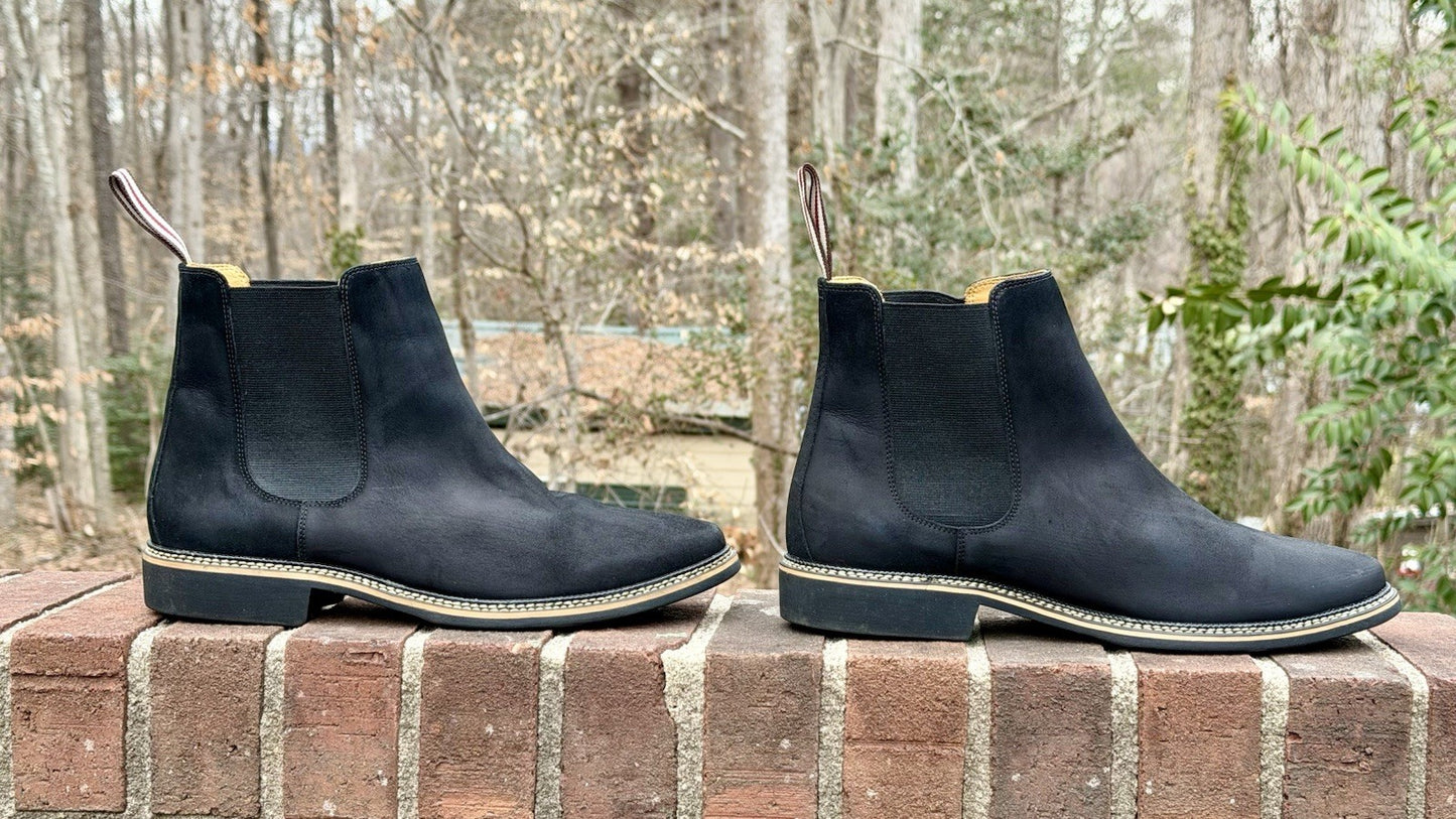 De Wolf Black Suede Chelsea Boots Men’s Size 11.5 / Worn Twice