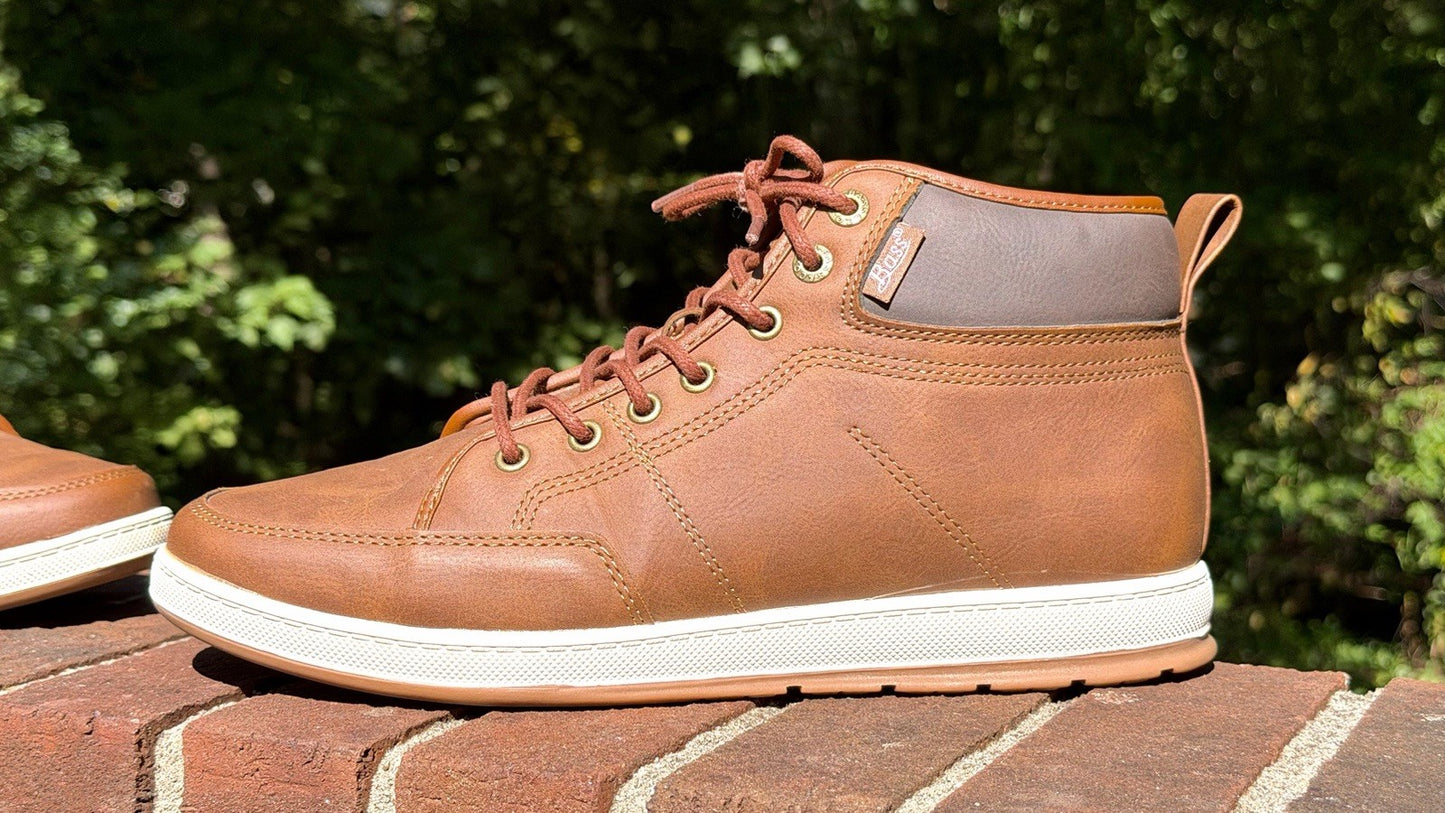 Men’s G. H. Bass & Co. Hi Top Sneakers EUC Shoes Synthetic Upper Brown 10 casual