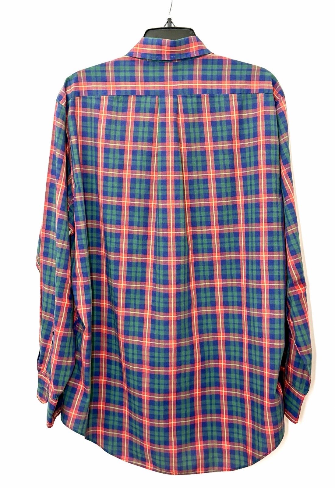 Vintage 90s Chaps Ralph Lauren Shirt Mens Large Red Green Plaid Button Down