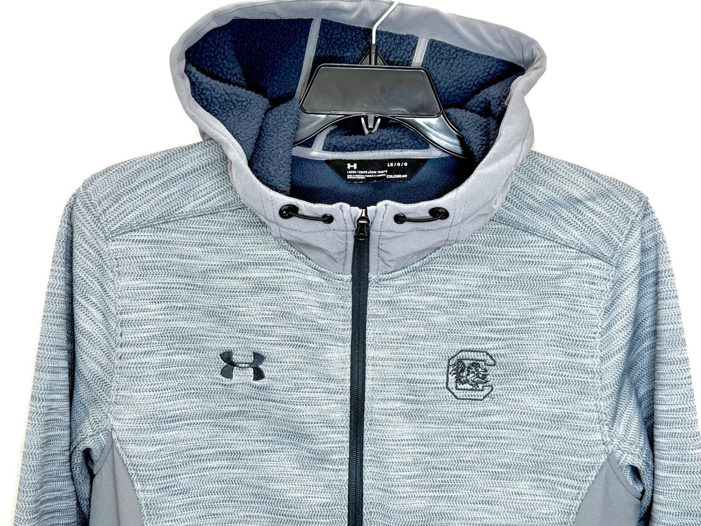 Under Armour UA Storm Swacket Jacket Mens L South Carolina Gamecocks Grey Zip