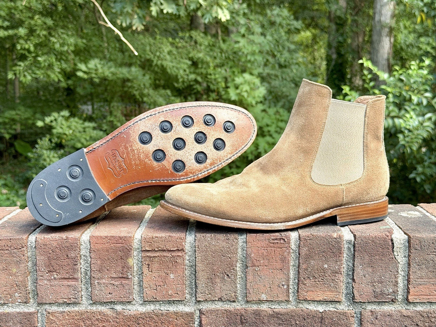 Thursday Boot Co Cavalier Chelsea Boots Sandstone Suede Men's Size 12 SSTCVLR