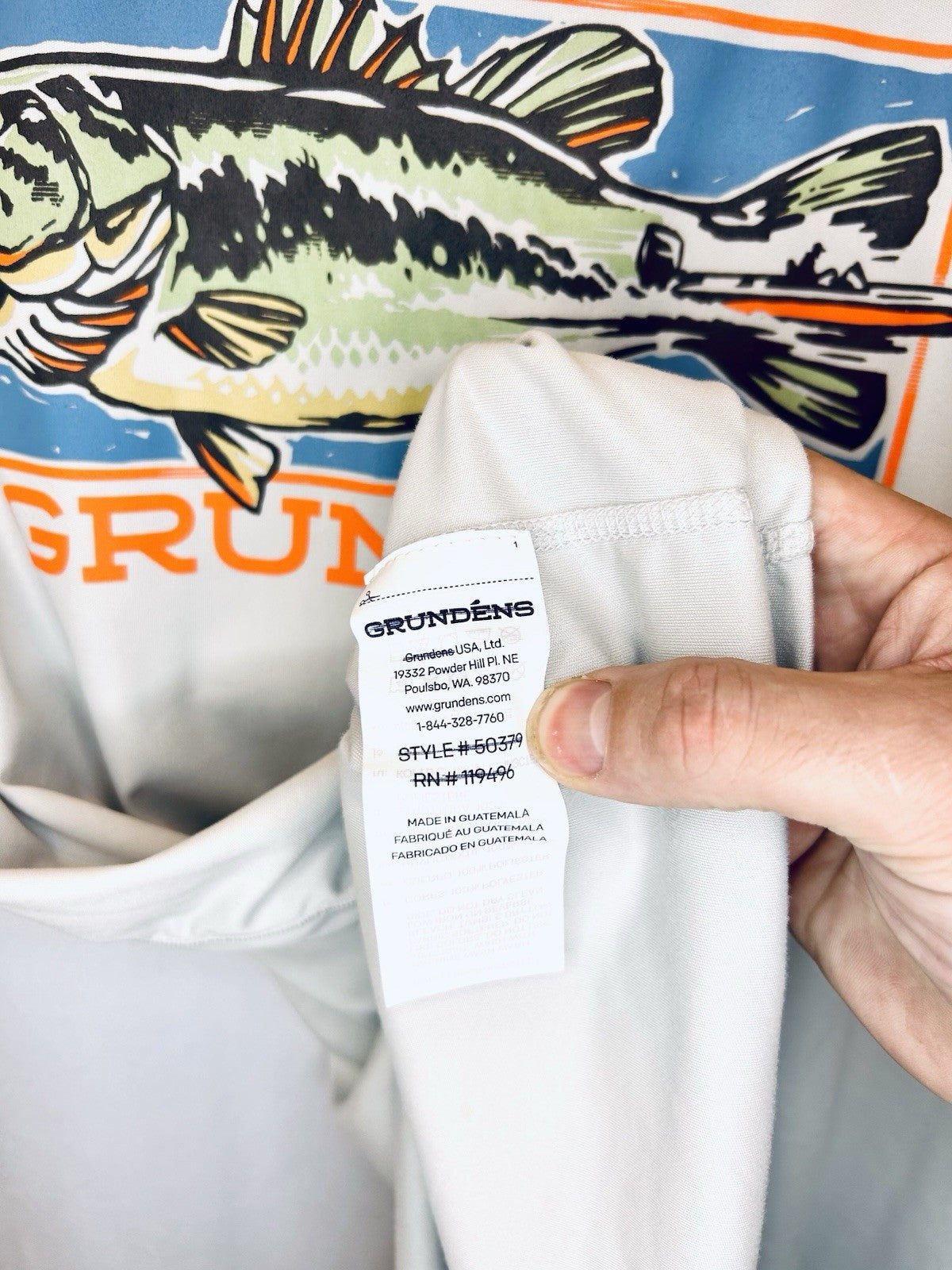 GRUNDEN OFF TO THE RACES SS TECH TEE | MEN’S LARGE | WORN ONCE